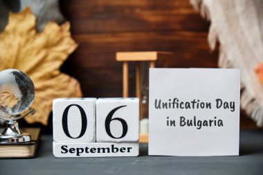 Bulgaristan 'da birleşme günü Eylül ayı takvimi.