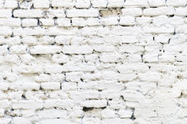 Eski beyaz tuğla bir duvarın büyük arka planı.