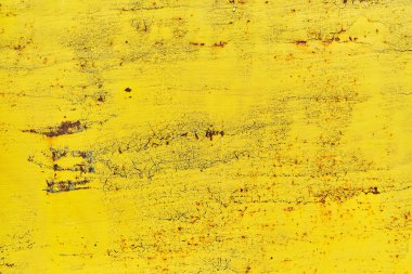 Suluboya arka planı çatlaklı eski sarı boya.