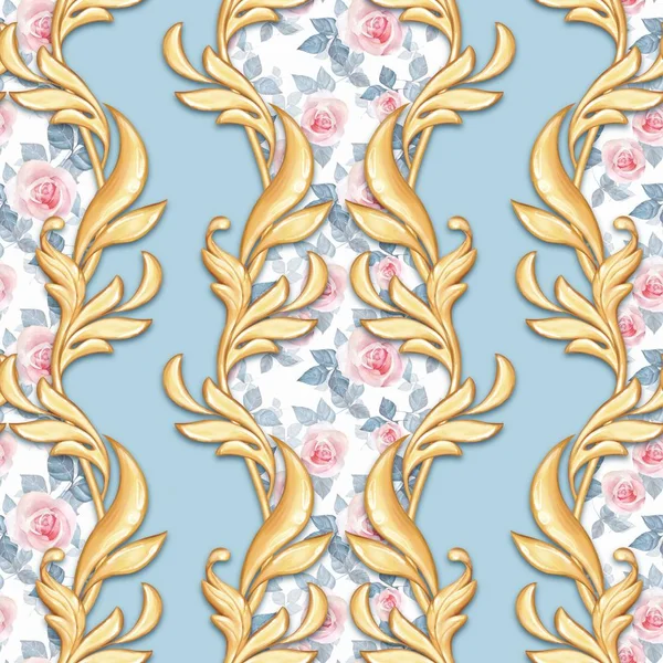 Seamless baroque pattern 3