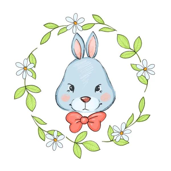 Cute cartoon rabbit illustration