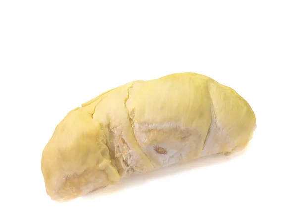 Zbliżenie Świeżych Słodkich Owoców Duriana Izolowanych Białym Tle — Zdjęcie stockowe