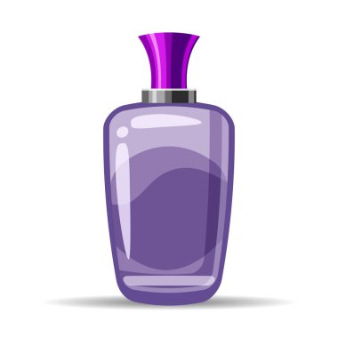 Parfüm bottls simge vektör çizim. Eau de parfum. Eau de toilette. Köln, gövde, Güzellik, vektör, izole, bak tuvalete su tarzı çizgi film