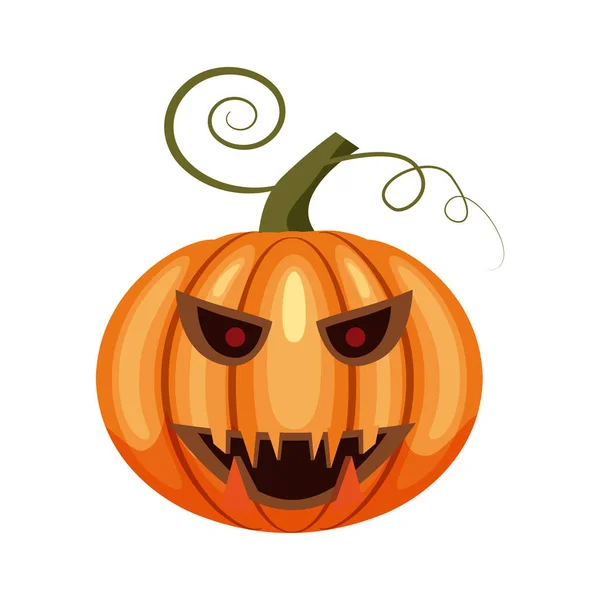 Citrouille, Halloween vacances, attribut halloween, icône, vecteur, illustration, isolé — Image vectorielle