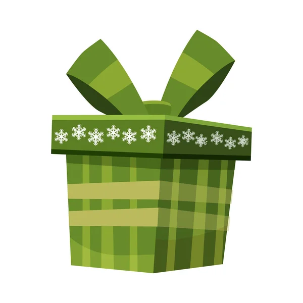 Caja de regalo colorida con lazos y cintas. Presenta aislado en blanco. Venta, concepto de compras. Colección para Cumpleaños, Navidad. Ilustración vectorial . — Vector de stock