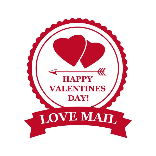 S 日と結婚式のロマンチックな愛のメール切手ポスト カード、招待状のデザインは、バレンタインを設定します。フォーム中心部、はがきイラストのスタンプのスタンプです。ベクトル、テンプレート、分離 — ストックベクタ