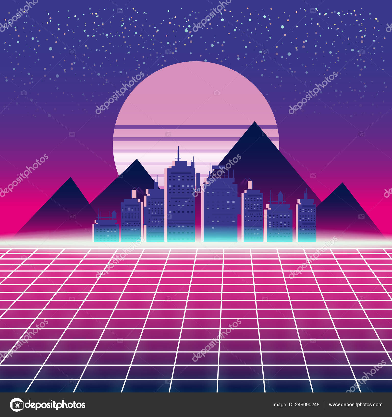 90s Laser Background Printable