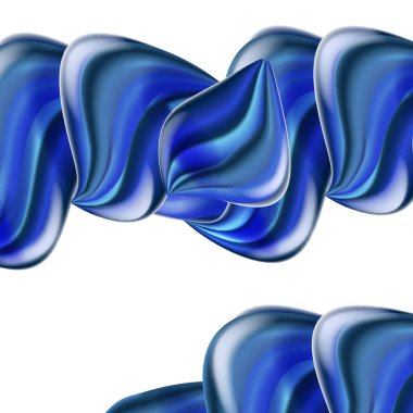 Trendy abctract renkli akış posteri, baner, şablon. Dalga Sıvı şekli mavi renkte. Modern sıvı gradyan şekilleri kompozisyon. Tasarım projeniz için fütüristik tasarım. Vektör çizimi