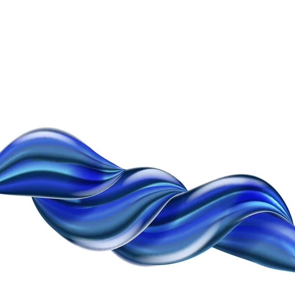 Трендовый абстрактный плакат, банер, искушение. Жидкостная форма волны синего цвета. Современный градиент жидкости формирует состав. Футуристический дизайн для вашего дизайнерского проекта. Векторная иллюстрация — стоковый вектор