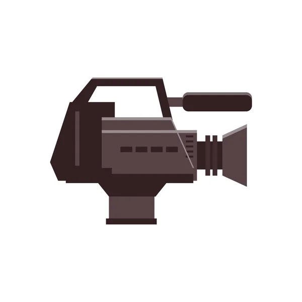 Video camera movie camera icon. Vector illustration in flat cartoon style — Stock Vector