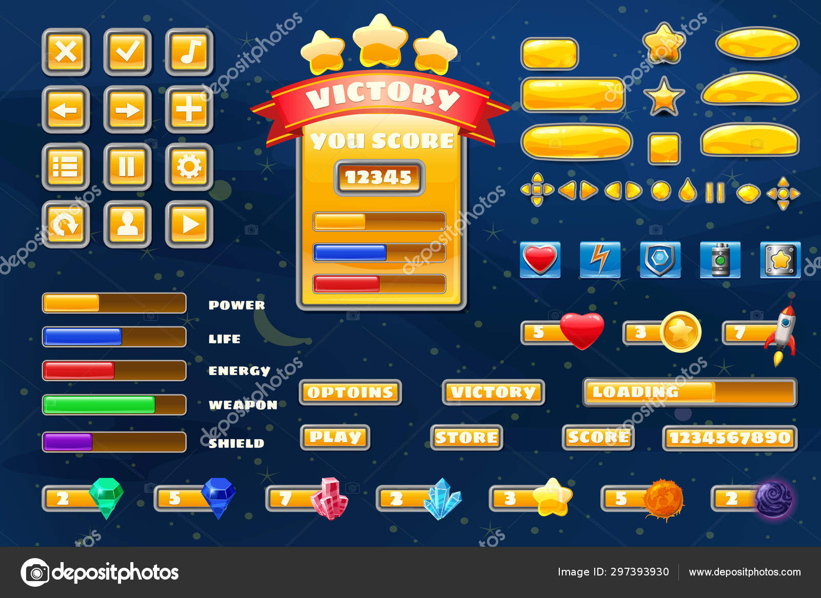 botão do jogo definir o ícone da web da interface do usuário para o  aplicativo isolado.