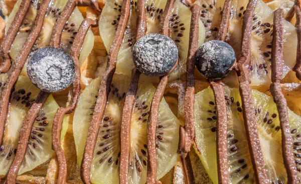 Dessert söt bakgrund med blåbär — Stockfoto