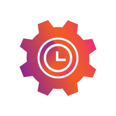 ayarı zaman düğme vektör simgesi