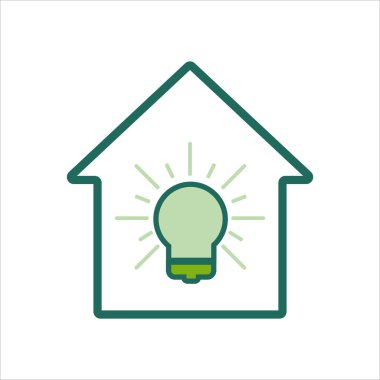 ev ikonu. Fikri olan bir ev ikonu. taşınabilir ve web tasarımı için ev simgesi konsepti, tasarım unsuru. ev simgesi logo illüstrasyonu.