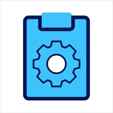 Simge ayarlanıyor. görev sembolü ile ayarlanıyor. Görev yönetimi kavramı. Vektör illüstrasyonu, vektör simgesi kavramı.