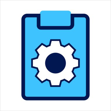 Simge ayarlanıyor. görev sembolü ile ayarlanıyor. Görev yönetimi kavramı. Vektör illüstrasyonu, vektör simgesi kavramı.