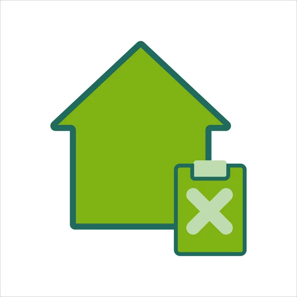 Otthon Ikon Otthon Ikon Feladattal Home Icon Koncepció Mobil Web — Stock Vector