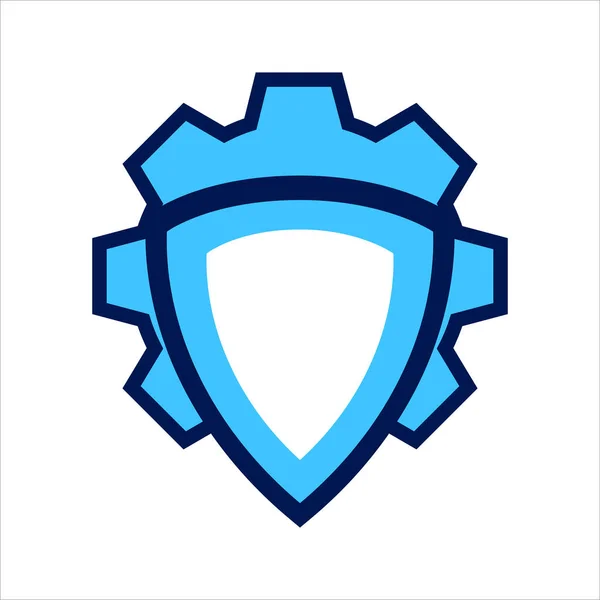 Icono Ajuste Ajuste Con Símbolo Escudo Seguridad Concepto Ajuste Seguridad — Vector de stock