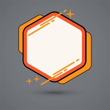 Sarı altıgen arkaplan şablonu