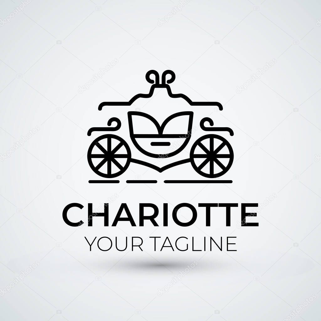 Chariot logo design vector template