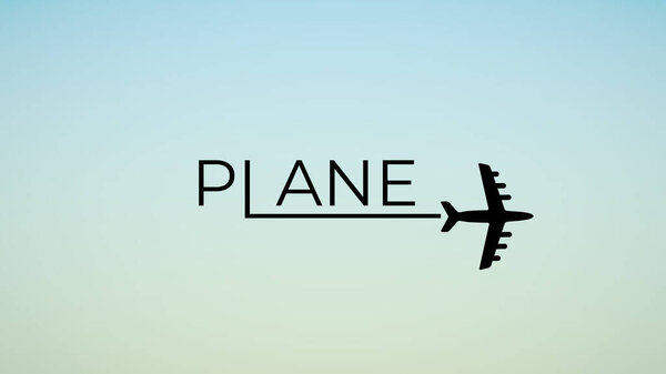 Шаблон векторного дизайна силуэта плоскости