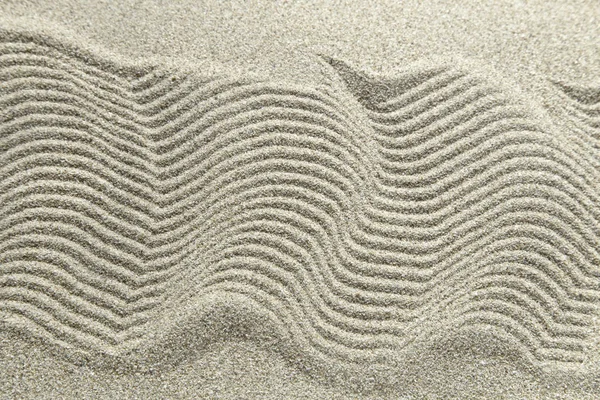 Песчаная Текстура Рисунком Волны — стоковое фото