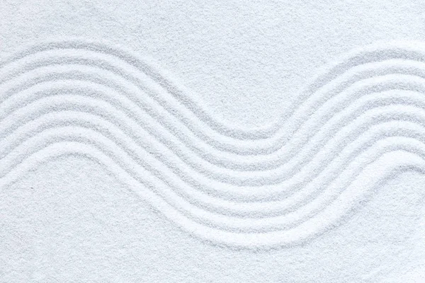 Zen Pattern White Sand — Stock Photo, Image