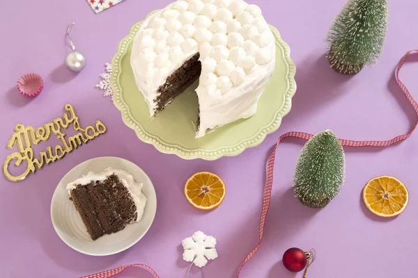 Noel torte dekorasyonu ile