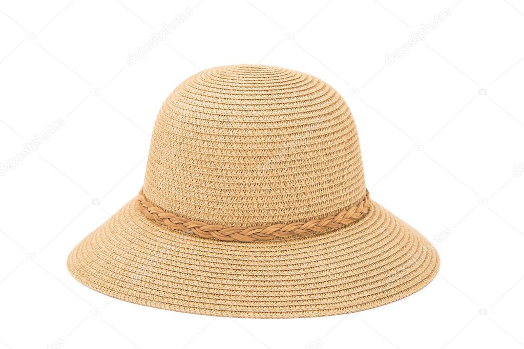 Woman's hat isolated on white background