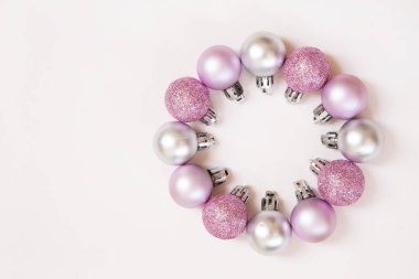 Noel ve yeni yıl baubles daire