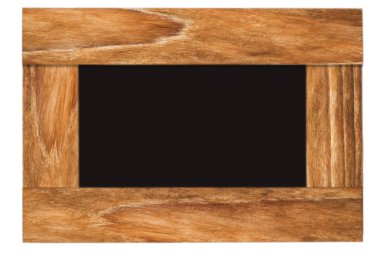 Beyaz arka plan üzerinde izole kara tahta