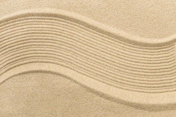 棕砂中的禅花纹 — 图库照片