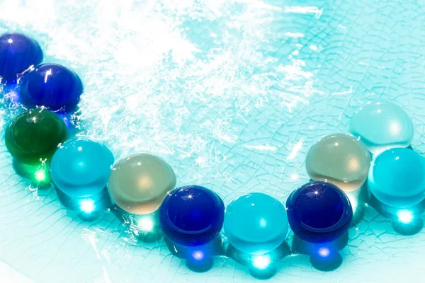 Kuličky Modré Vodě — Stock fotografie