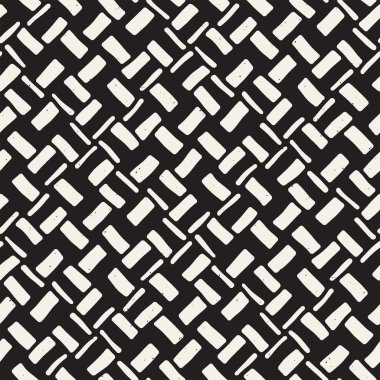 Elle çizilmiş sorunsuz yinelenen desen fayans hatları ile. Freehand mürekkep fırçası arka plan dokusu.