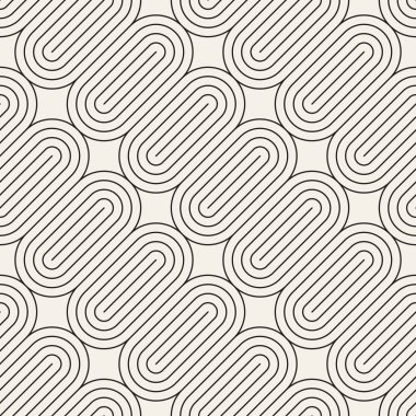 Vektör kusursuz desen. Modern stil soyut doku. Çizgili elementten geometrik fayanslar tekrarlanıyor