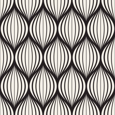 Vektör kusursuz desen. Modern stil soyut doku. Çizgili elementten geometrik fayanslar tekrarlanıyor