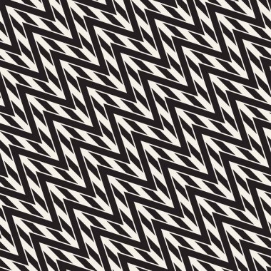 Vektör sorunsuz zikzak çizgi deseni. Şık geometrik arka plan. Tek renkli kafes arka plan yinelenen