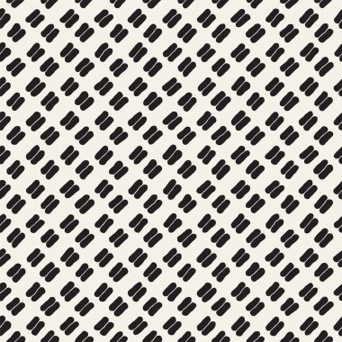 Elle çizilmiş stil etnik seamless modeli. Grungy geometrik şekiller arka plan siyah ve beyaz.