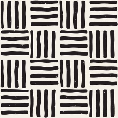 Elle çizilmiş sorunsuz yinelenen desen fayans hatları ile. Freehand mürekkep fırçası arka plan dokusu.