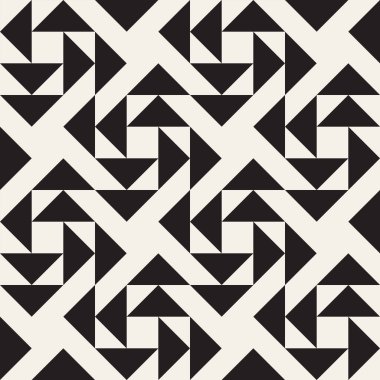 Vektör kusursuz desen. Modern stil soyut doku. Çizgili elementten geometrik fayanslar tekrarlanıyor