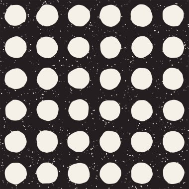 Elle çizilmiş stil etnik seamless modeli. Grungy geometrik şekiller arka plan siyah ve beyaz.