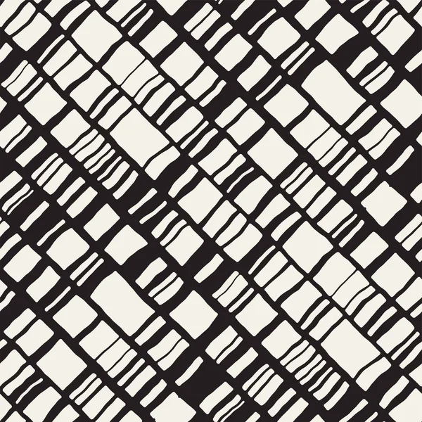 Vektör Dikişsiz serbest desen. Tek renkli yazdırma elle çizilmiş chevron Tekstürlü doodle. Modern grafik tasarım.