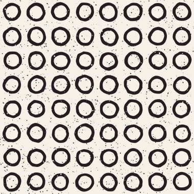 Elle çizilmiş çizgiler seamless grungy modeli. Soyut geometrik yinelenen kiremit doku siyah beyaz.