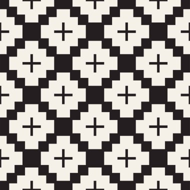 Kesintisiz yüzey geometrik tasarım. Yinelenen süsleme arka plan döşer. Vektör simetrik şekiller desen