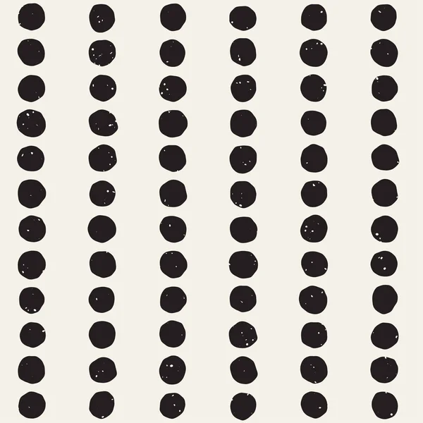 手描きスタイル エスニック シームレス パターン 白と黒の汚れた幾何学的な形の抽象背景 — ストックベクタ