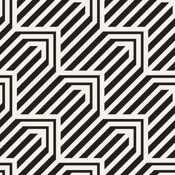 Vektör kusursuz desen. Modern stil soyut doku. Çizgili elementten geometrik fayanslar tekrarlanıyor