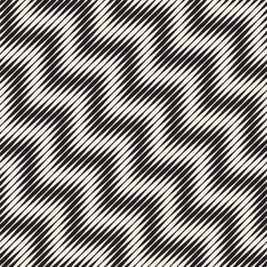 Dalgalı çizgiler vektör seamless modeli. Retro dalgalı oyma doku. Geometrik çizgileri tasarım.