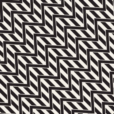 Vektör sorunsuz zikzak çizgi deseni. Şık geometrik arka plan. Yinelenen kafes arka plan