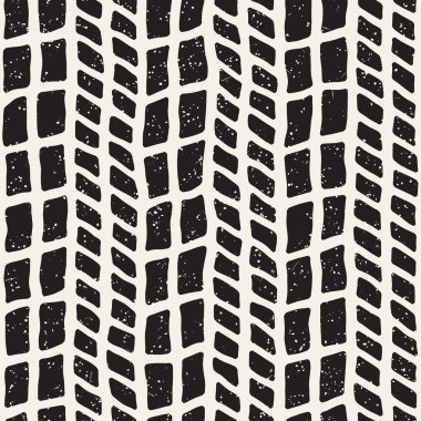 Elle çizilmiş çizgiler seamless grungy modeli. Soyut geometrik yinelenen kiremit doku siyah beyaz.