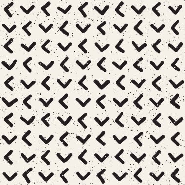 Elle çizilmiş çizgiler seamless grungy modeli. Soyut geometrik yinelenen kiremit doku siyah beyaz.